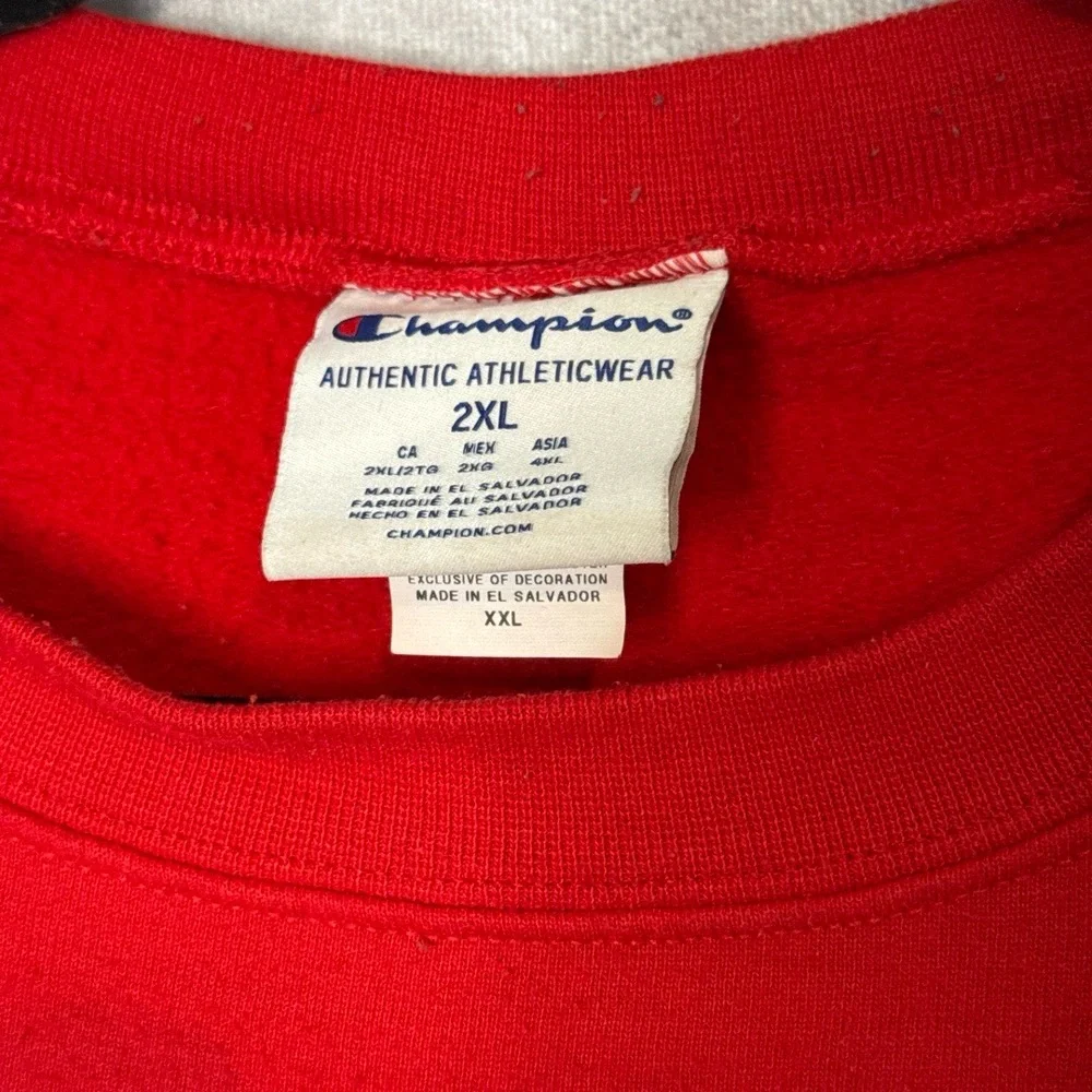 Vintage 90's Y2K Champion x Budweiser‎ Sweatshirt Unisex Plus Size 2X Red